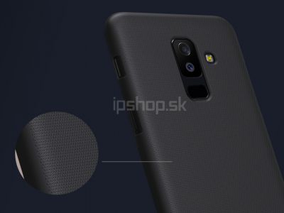 Exclusive SHIELD Black (�ierny) - luxusn� ochrann� kryt (obal) na Samsung Galaxy A6 Plus 2018 + f�lia na displej **AKCIA!!