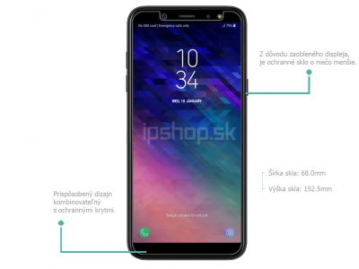 Amazing H+ PRO - tvrden ochrann sklo na displej pre Samsung Galaxy A6 Plus 2018 + flia na kameru **VPREDAJ!!