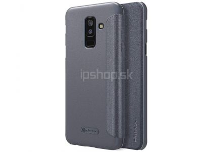Luxusn Sparkle Flip pouzdro Grey (ed) pro Samsung Galaxy A6 Plus 2018 **VPREDAJ!!