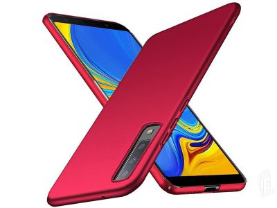 Slim Line Elitte Red (erven) - Plastov ochrann kryt (obal) na Samsung Galaxy A7 2018