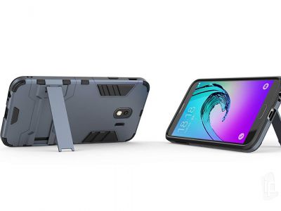 Armor Stand Defender (modro-�ed�) - Odoln� kryt (obal) na Samsung Galaxy J4 2018 **V�PREDAJ!!