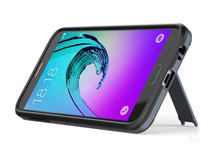 Armor Stand Defender (modro-�ed�) - Odoln� kryt (obal) na Samsung Galaxy J4 2018 **V�PREDAJ!!