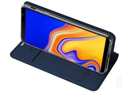 Luxusn Slim Fit puzdro (tmavomodr) pre Samsung Galaxy J4 Plus 2018