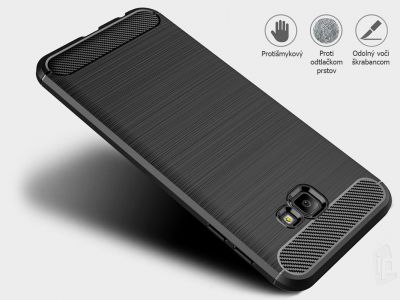 Fiber Armor Defender Black (�ierny) - Odoln� ochrann� kryt (obal) na Samsung Galaxy J4 Plus 2018 **V�PREDAJ!!