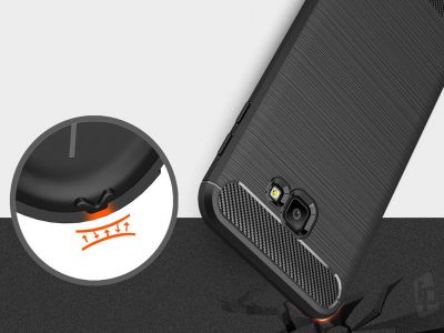 Fiber Armor Defender Black (�ierny) - Odoln� ochrann� kryt (obal) na Samsung Galaxy J4 Plus 2018 **V�PREDAJ!!