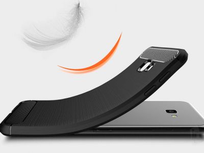 Fiber Armor Defender Black (�ierny) - Odoln� ochrann� kryt (obal) na Samsung Galaxy J4 Plus 2018 **V�PREDAJ!!