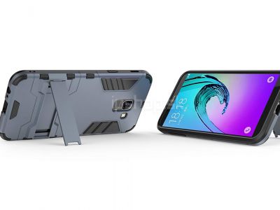 Armor Stand Defender Grey-Blue (edo-modr) - odoln ochrann kryt (obal) na Samsung Galaxy J6 **VPREDAJ!!