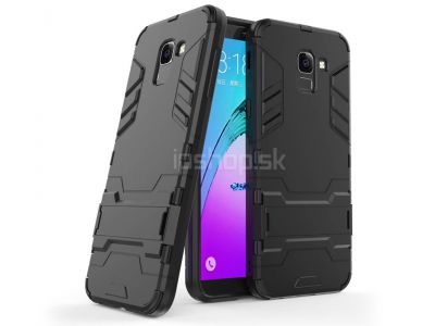 Armor Stand Defender Black (ern) - odoln ochrann kryt (obal) na Samsung Galaxy J6 2018 **VPREDAJ!!
