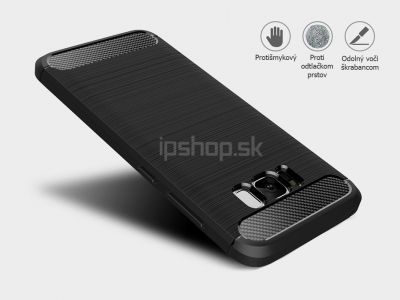 Fiber Armor Defender Black (ierny) - odoln ochrann kryt (obal) na Samsung Galaxy S8