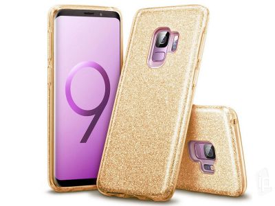 TPU Glitter Case (zlat) - Ochrann glitrovan kryt (obal) pre Samsung Galaxy S9