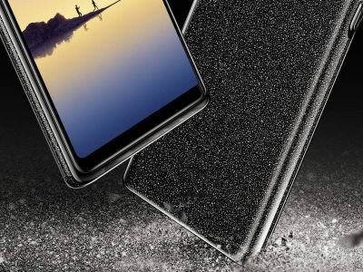 TPU Glitter Case (erven) - Ochrann glitrovan kryt (obal) pre Samsung Galaxy A6 2018