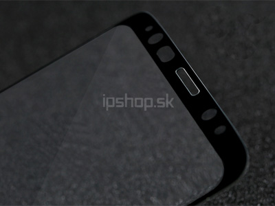 Remax Crystal Tempered Glass Black - 3D tvrden sklo na cel displej pre Samsung Galaxy S9 Plus ierne + TPU kryt (obal)