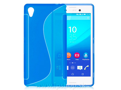 Ochrann gelov/gumov kryt (obal) Blue Wave (modr) na Sony Xperia M4 Aqua **VPREDAJ!!