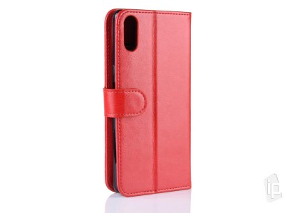 Elegance Stand Wallet Red (erven) - Peaenkov puzdro na Sony Xperia L3