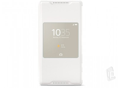 SONY Style Cover Window (biele) - Znakov smart puzdro pre Sony Xperia Z5 Compact **AKCIA!!