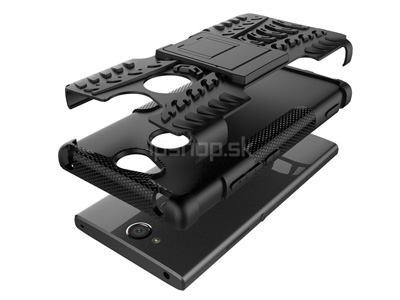 Spider Armor Case Black (ern) - odoln ochrann kryt (obal) na Sony Xperia XA2