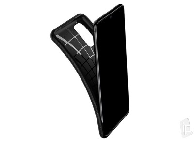 Spigen Liquid Air (ierny) - Luxusn ochrann kryt (obal) na Samsung Galaxy S20