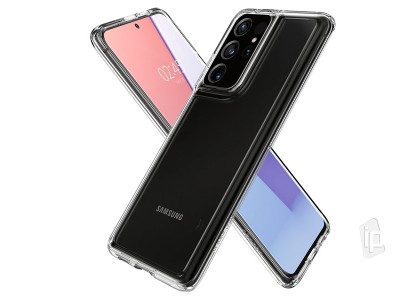 Spigen Liquid Crystal (��ry) - Luxusn� ochrann� kryt (obal) na Samsung Galaxy S21 Ultra