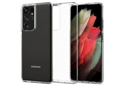 Spigen Liquid Crystal (čirý) - Luxusní ochranný kryt (obal) na Samsung Galaxy S21 Ultra