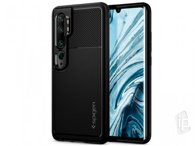 Spigen Rugged Armor (ierny) - Ochrann kryt (obal) na Xiaomi Mi Note 10 / Pro