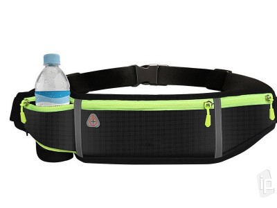 Sport Belt Bag (ern)  Sportovn pouzdro na ps pro smartfn (8x20cm)