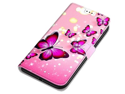 Štýlové knižkové puzdro Butterfly pre Samsung Galaxy A12 / A12 5G