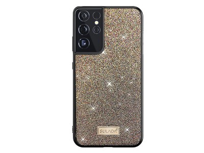 SULADA Dazzling Glitter  Ochrann kryt pre Samsung Galaxy S21 Ultra (zlat, trblietav)