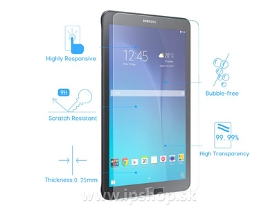 Temperovan tvrden ochrann plastov sklo na displej pre Samsung Galaxy Tab E 9.6" **VPREDAJ!!