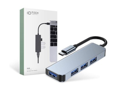 Tech-Protect Splitter 4v1 HUB – Adaptér USB-C – 4x USB (1x 3.0, 3x 2.0)