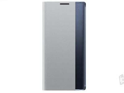 Soft Skin (strieborn) - Tenk Flip puzdro pre Samsung Galaxy A71