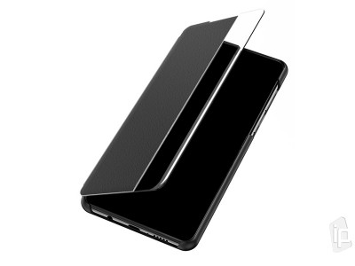 Soft Skin II. (ierne) - Tenk Flip puzdro pre Samsung Galaxy A71 / A71 5G