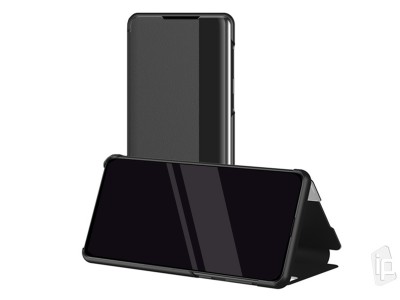 Soft Skin II. (ierne) - Tenk Flip puzdro pre Samsung Galaxy Note 20 Ultra