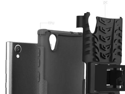 Spider Armor Case Black (ern) - odoln ochrann kryt (obal) na Sony Xperia L1