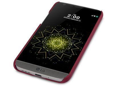 Slim Line Matte Red (erven) - plastov ochrann kryt (obal) na LG G5 **VPREDAJ!!