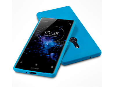 Ochrann gelov kryt (obal) farba Blue Matte (matn modr) na Sony Xperia XZ2