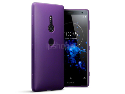 Ochrann gelov/gumov kryt (obal) farba Purple Matte (matn fialov) na Sony Xperia XZ2