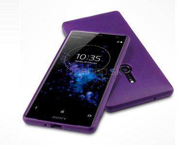Ochrann gelov kryt (obal) farba Purple Matte (matn fialov) na Sony Xperia XZ2
