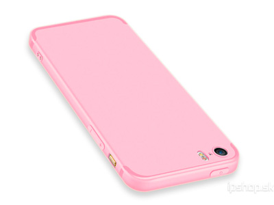 Ochrann kryt (obal) TPU Soft Pink (rov) na Apple iPhone 5S / iPhone SE