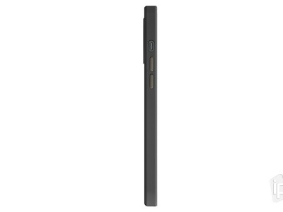 UNIQ Lino Hue � Zna�kov� silik�nov� kryt pre Apple iPhone 12 Pro Max (�ierne)