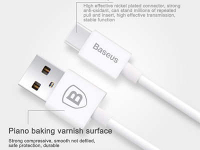 USB-C kbel biely