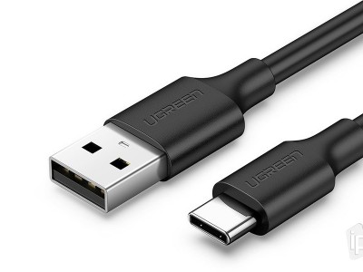 UGREEN Data Cable USB-C 2A (ierny) - Nabjac data kbel USB Type-C (0.5m)