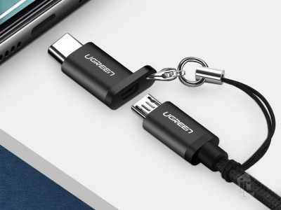 UGREEN Adaptr Micro USB na USB Type-C (ierny)