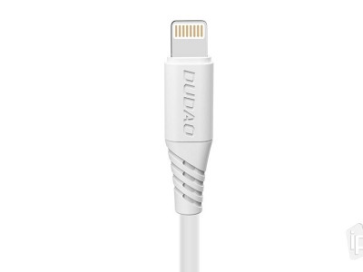 DUDAO Quick Charge 6A (biely) - Nabjac a synchronizan kbel USB/Lightning s funkciou rchleho nabjania (1m)