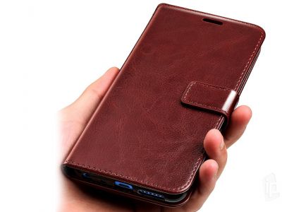 Elegance Stand Wallet Black (ierne) - Peaenkov puzdro na Samsung Galaxy A7 2018