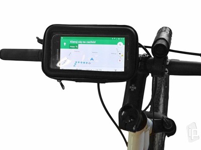 Bike Front Storage (čierna) - Cyklistická taška na mobil do 5.7" s úchytom na bicykel / skúter **AKCIA!!