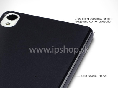 Ochrann gelov/gumov kryt (obal) TPU Deep Black (ern) na Sony Xperia XA Ultra **VPREDAJ!!