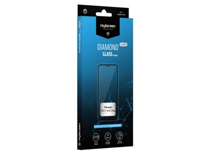 MyScreen Diamond Glass Edge Lite - Tvrden ochrann sklo na cel displej pre Xiaomi 11T / 11T Pro (ierne)