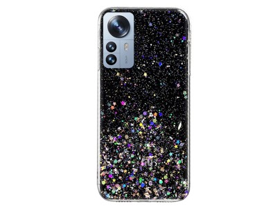 TPU Sequins Glitter Case (čierny) - Ochranný kryt s trblietkami pre Xiaomi 12 Pro