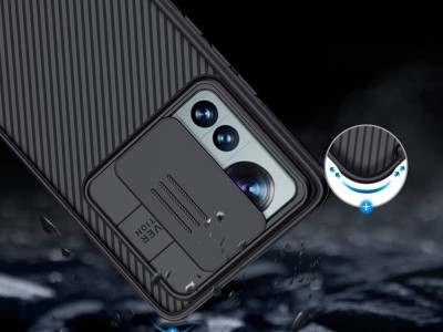 Nillkin CamShield Pro (ierny) - Plastov kryt (obal) s ochranou kamery na Xiaomi 12 Pro