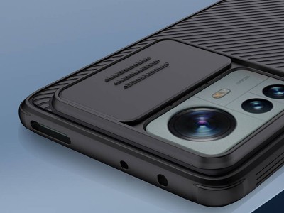 Nillkin CamShield Pro (ierny) - Plastov kryt (obal) s ochranou kamery na Xiaomi 12 Pro
